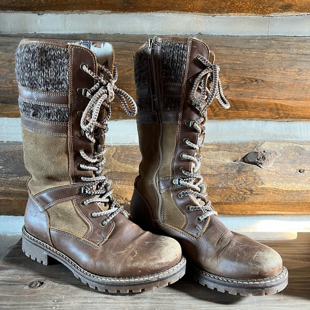 Warm winter snow boots